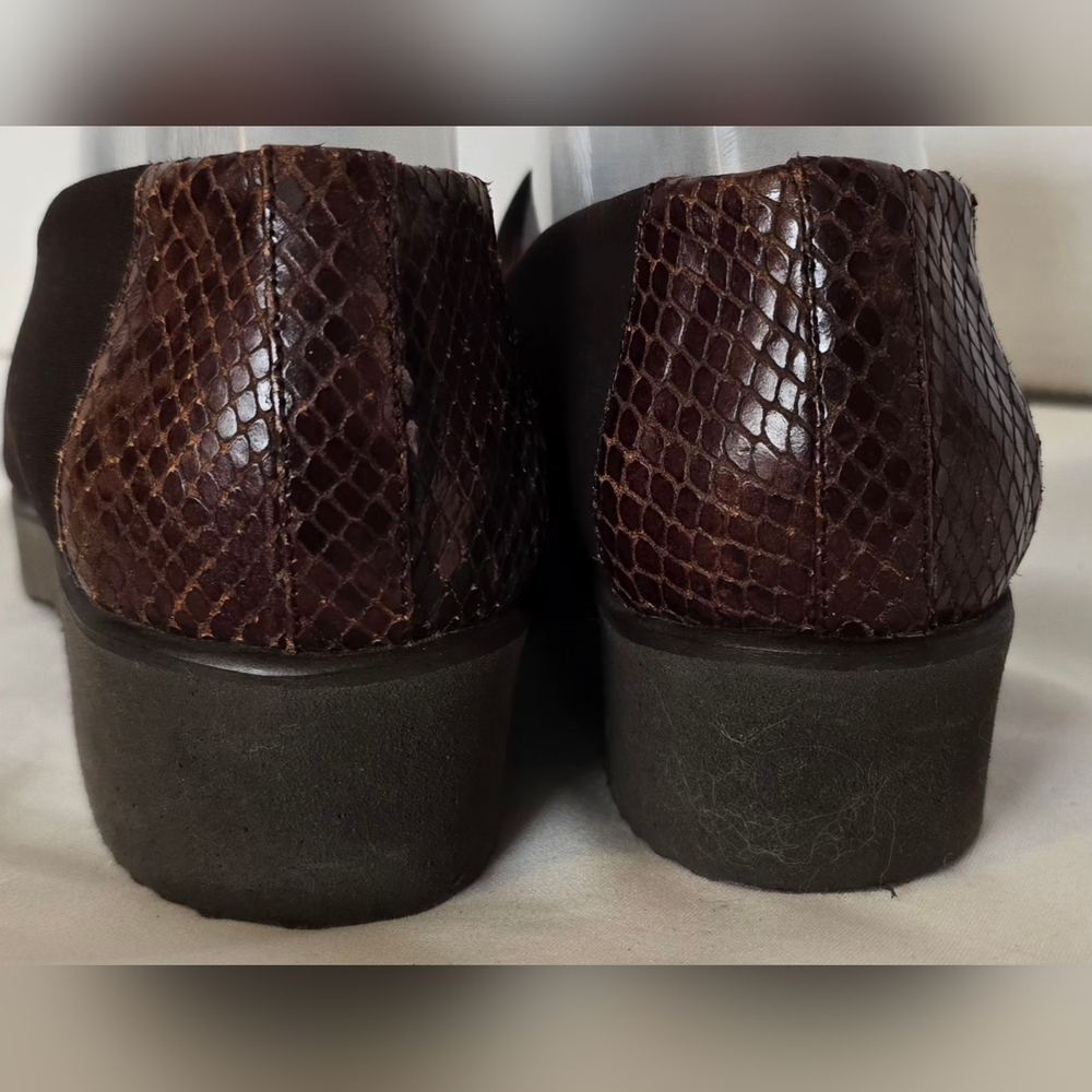 Donald J. Pliner Brown Snakeskin 8 - Picture 6 of 10